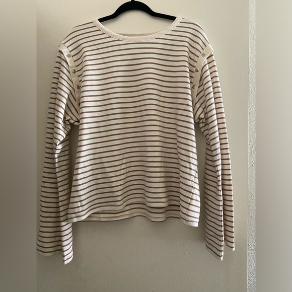 Maeve Slouchy Striped Long-Sleeve Tee - Picture 8 of 8